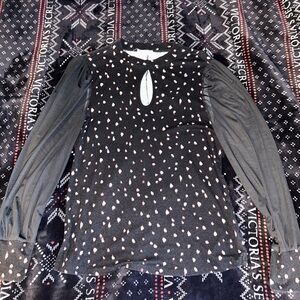 Maurices Black and Pink Women's Blouse